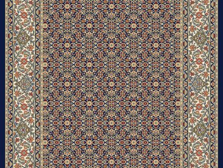 Dynamic Rugs Ancient Garden 57011 Navy  Traditional Machine-Made Rug Online Sale