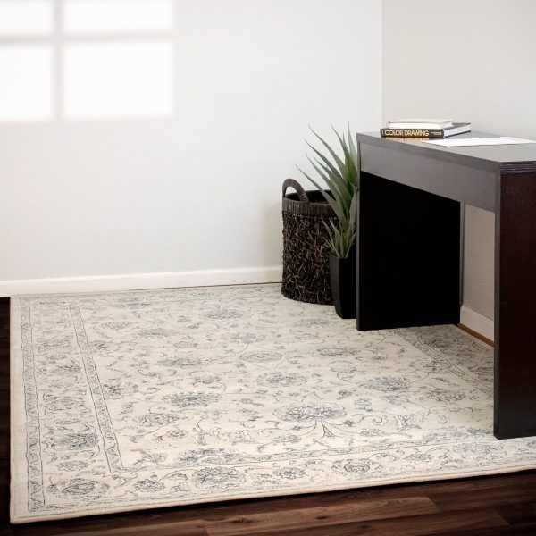 Dynamic Rugs Ancient Garden 57126 Cream  Traditional Machine-Made Rug Hot on Sale