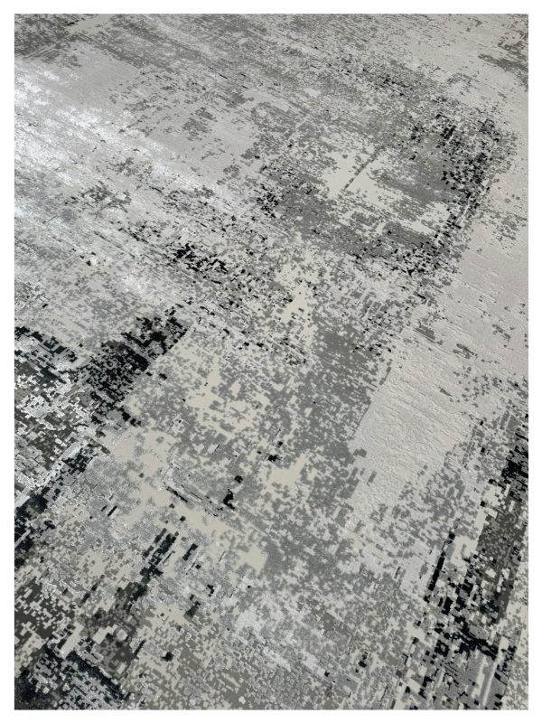 Artisan Venetian  Coken Lt.Grey Contemporary Machinemade Rug For Sale