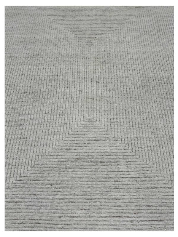 Artisan Harmony  Ivory Beige Contemporary Knotted Rug Supply