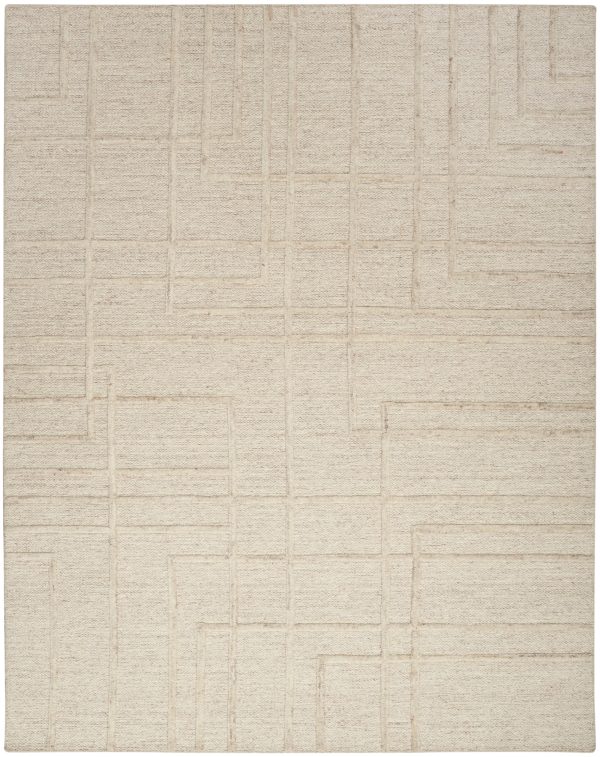 Calvin Klein CK045 Impressions IMP01 Sand Contemporary Hand Tufted Rug Online Sale