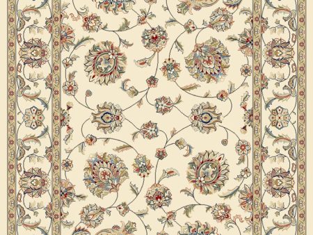 Dynamic Rugs Ancient Garden 57365 Ivory  Traditional Machine-Made Rug For Sale