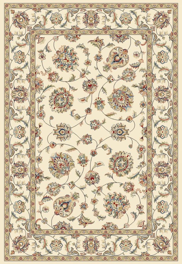 Dynamic Rugs Ancient Garden 57365 Ivory  Traditional Machine-Made Rug For Sale