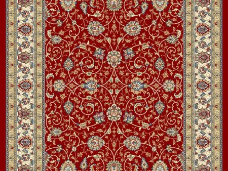 Dynamic Rugs Ancient Garden 57120 Red Ivory  Traditional Machine-Made Rug Discount