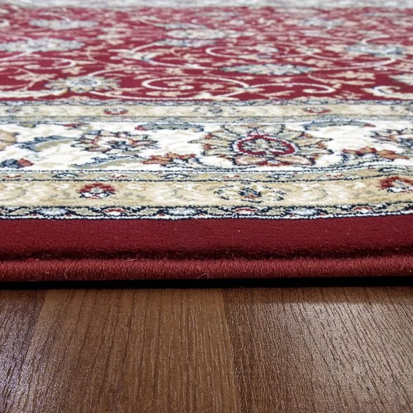 Dynamic Rugs Ancient Garden 57120 Red Ivory  Traditional Machine-Made Rug Discount