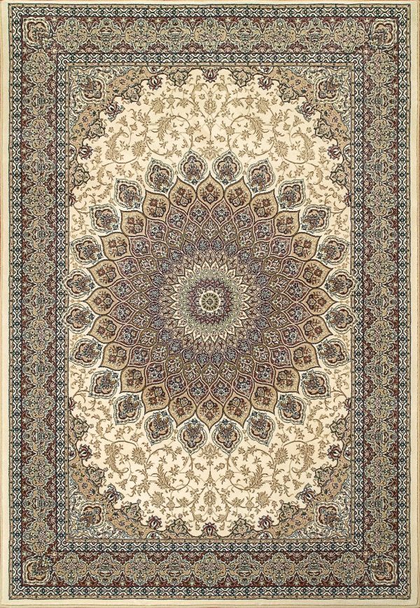 Dynamic Rugs Ancient Garden 57090 Ivory  Traditional Machine-Made Rug Cheap