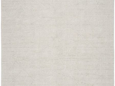 Calvin Klein CK044 Wander WND01 Ivory Grey Contemporary Hand Woven Rug Online now