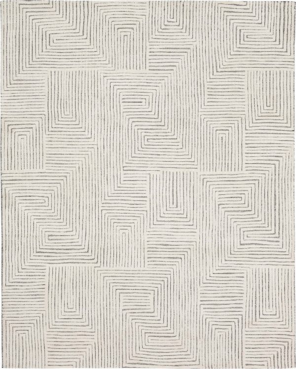 Drew & Jonathan Sirocco By Drew & Jonathan Home R1103 BlackWhite Transitional Hand Woven Rug Fashion