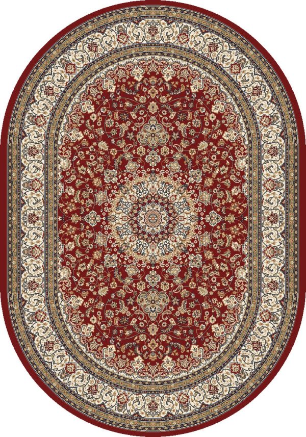 Dynamic Rugs Ancient Garden 57119 Red Ivory  Traditional Machine-Made Rug Online Sale