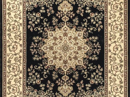 Dynamic Rugs Brilliant 7201 Black  Traditional Machine-Made Rug Online Sale