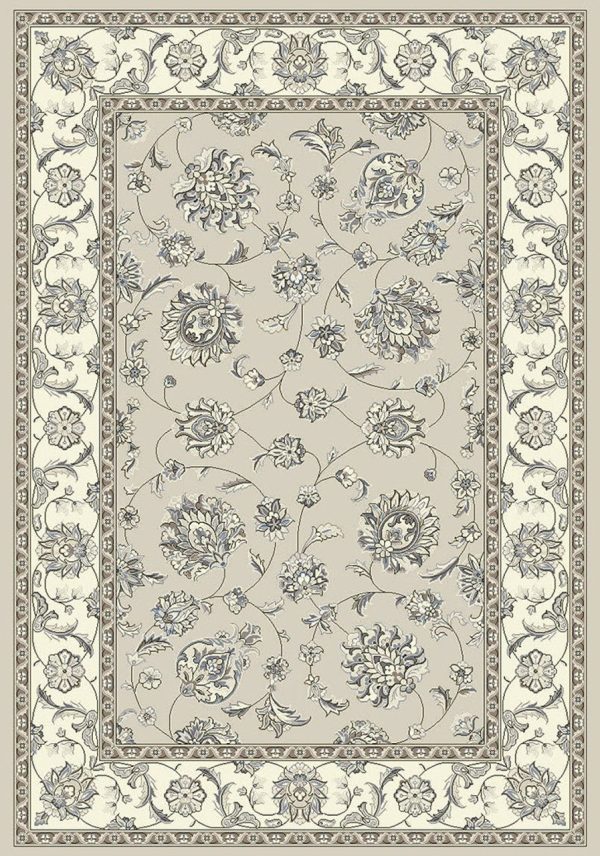 Dynamic Rugs Ancient Garden 57365 Soft Grey Cream  Traditional Machine-Made Rug For Cheap