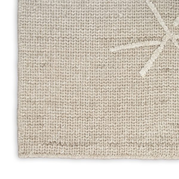 Calvin Klein CK044 Wander WND01 Taupe Contemporary Hand Woven Rug For Sale