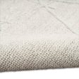 Calvin Klein CK044 Wander WND01 Ivory Grey Contemporary Hand Woven Rug Online now