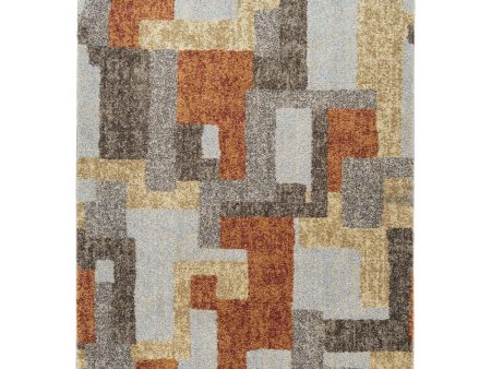 Dalyn Rugs Aero AE3 Multi Mid-Century Power Woven Rug For Discount