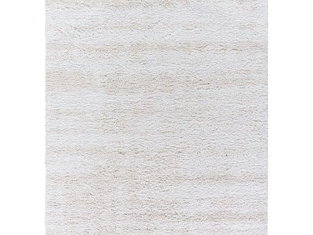 Surya Sacramento Shag SCS-2301 White Modern Machine Woven Rug For Sale