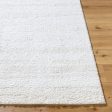 Surya Sacramento Shag SCS-2301 White Modern Machine Woven Rug For Sale