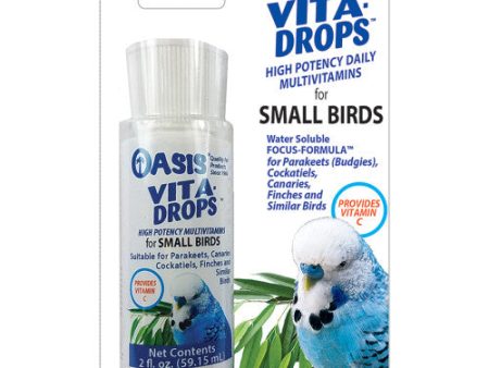 Oasis Vita Drops Multivitamin Supplement for Small Birds 1 Each 2 Oz by San Francisco Bay Brand on Sale