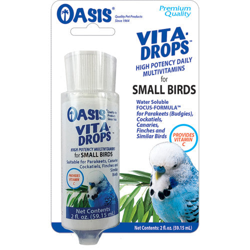 Oasis Vita Drops Multivitamin Supplement for Small Birds 1 Each 2 Oz by San Francisco Bay Brand on Sale