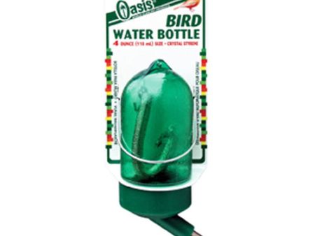 Oasis Bird Water Bottle Green, 1 Each 4 Oz by San Francisco Bay Brand Supply