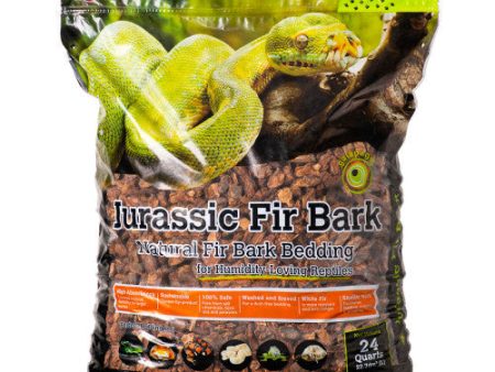 Galapagos Jurassic Fir Bark Natural Fir Bark Bedding Substrate 1 Each 24 qt by Galapagos For Sale