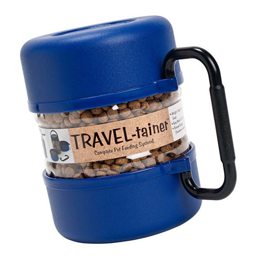 Vittles Vault Travel Trainer Portable Pet Food Container Blue, 1 Each 3 qt by San Francisco Bay Brand For Discount