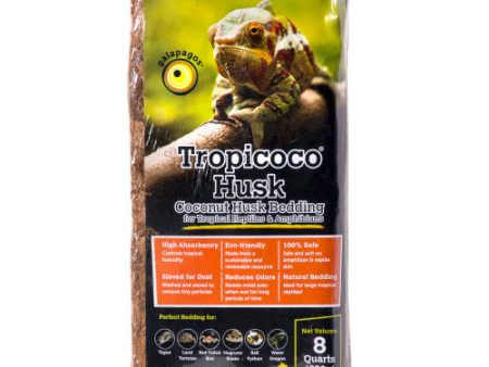 Galapagos  Tropicoco Coconut Husk Natural Bedding Compressed Brick 1 Each 8 qt by Galapagos For Cheap