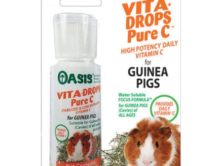 Oasis Vita-Drops Pure Vitamin C for Guinea Pigs 1 Each 2 Oz by San Francisco Bay Brand Hot on Sale