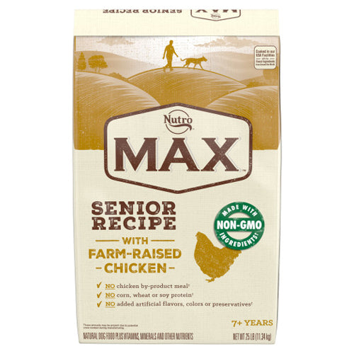 Nutro Products Max Senior Dry Dog Food Chicken, 1 Each 25 lb by San Francisco Bay Brand Discount